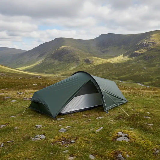 Terra Nova Laser Lite 2 pitched on a mountain side