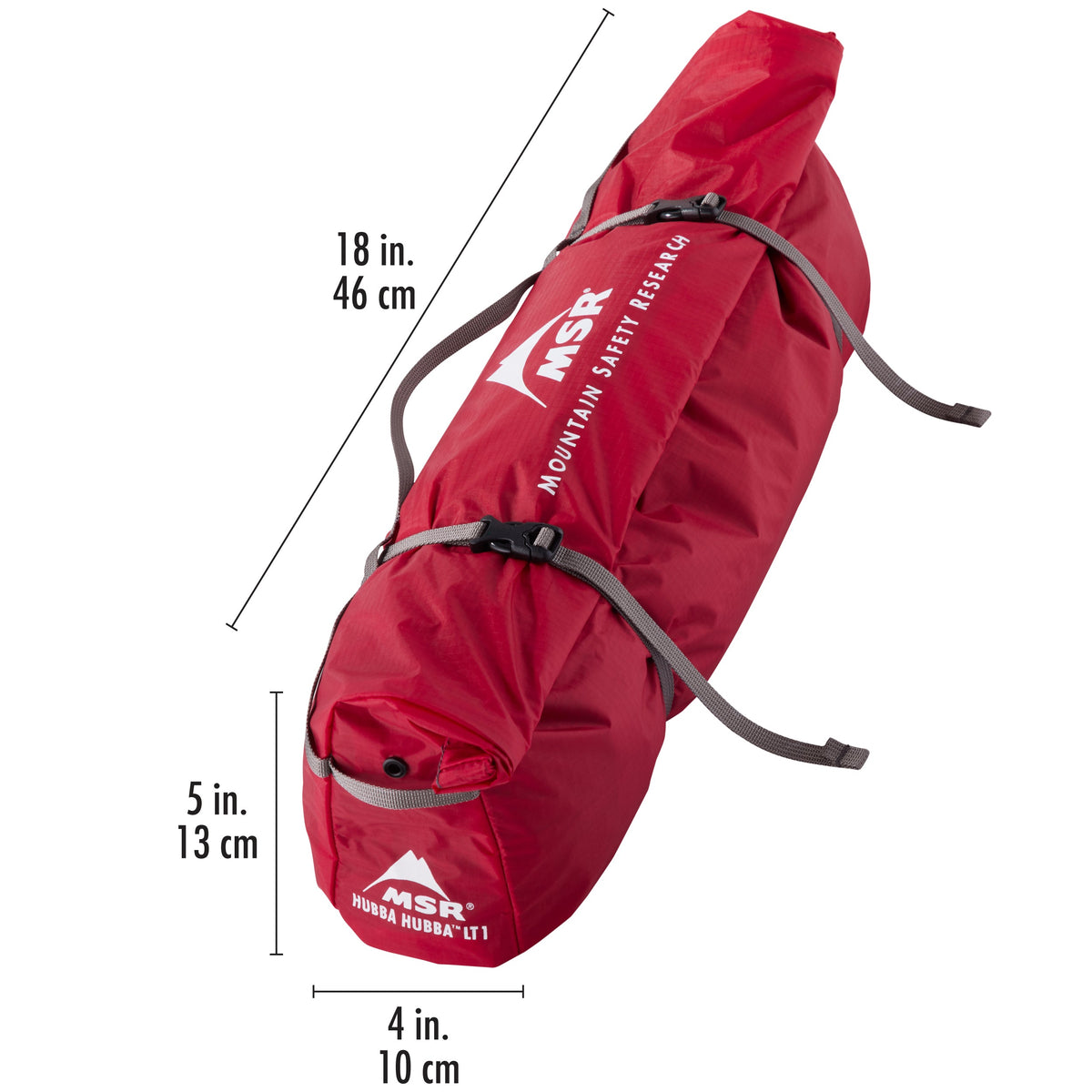 MSR Hubba Hubba LT 1 packed size in stuff sack
