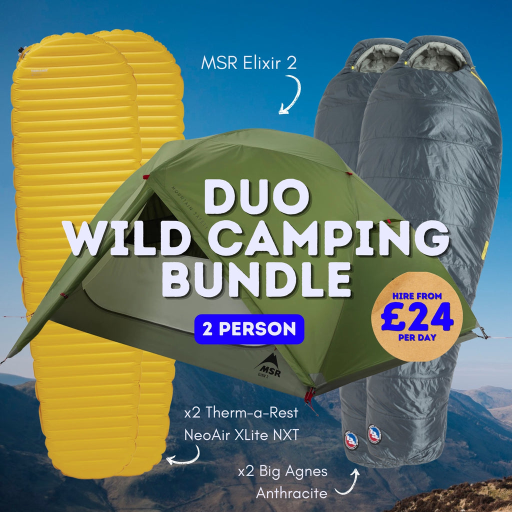 [⭐️bundle sale ⭐️] camping set 2 persons Two Person Wild Camping Bundle Hire | Rent in UK – Gear Again