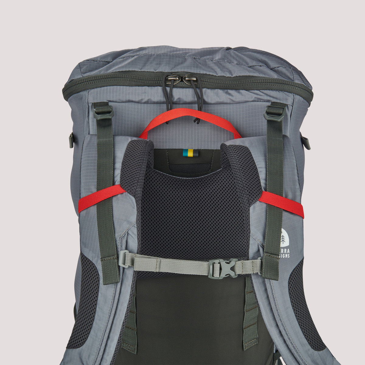 Sierra Designs Flex Trail backpack strap and frame detail