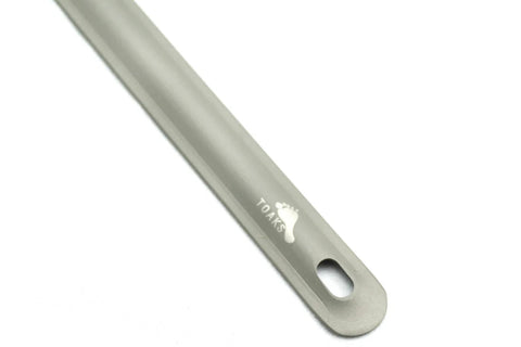 Titanium Long Handle Spork with Polished Bowl